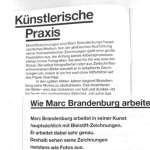 Ausstellung Marc Brandenburg in der Berlinischen Galerie